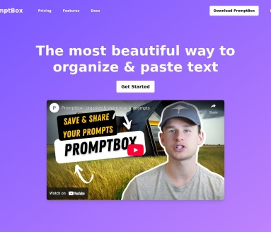 Prompt box
